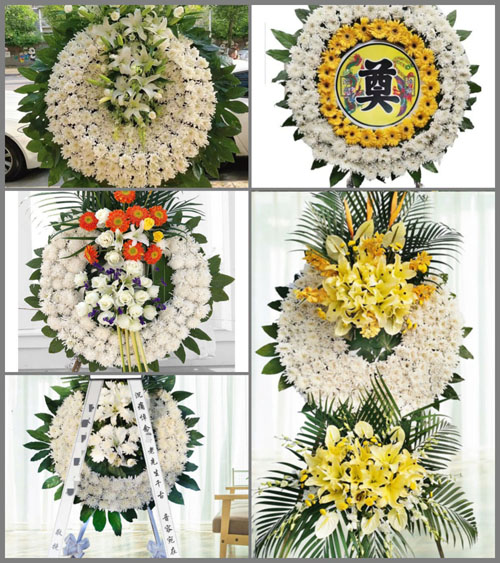 安徽六安市金寨县双河镇皮坊村花圈速递